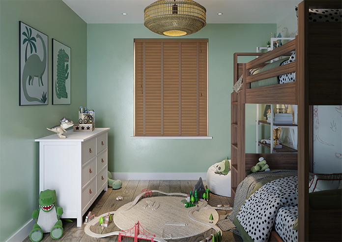 Ecowood Deluxe, Fruitwood Fine Grain - Motorised Venetian Blind - Image 7